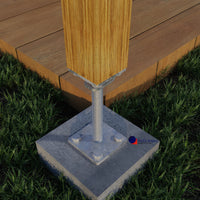Stolpebasstödfot Betongfot justerbar stolphållare stolpeankare av trä stolpe höjdjusterbar stolpsko med plattastolpsko stolpskor betong 