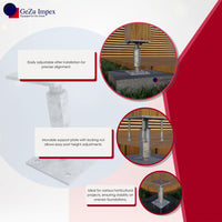 Stolpebasstödfot Betongfot justerbar stolphållare stolpeankare av trä stolpe höjdjusterbar stolpsko med plattastolpsko stolpskor betong 