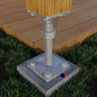 Stolpebasstödfot Betongfot justerbar stolphållare stolpeankare av trä stolpe höjdjusterbar stolpsko med plattastolpsko stolpskor betong 