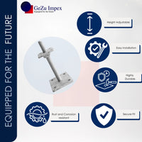 Stolpebasstödfot Betongfot justerbar stolphållare stolpeankare av trä stolpe höjdjusterbar stolpsko med plattastolpsko stolpskor betong 