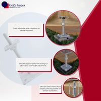 Stolpebasstödfot Betongfot justerbar stolphållare stolpeankare av trä stolpe höjdjusterbar stolpsko med plattastolpsko stolpskor betong 