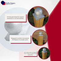 stolphatt stolplock för trästolpar galvaniserad stolpkeps rostfri Stolpkåpa stolpskydd stängselkåpa        